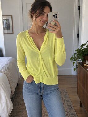 Yellow Cardigan - Joe Fresh - Size M